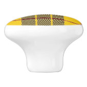 Scottish Grandeur Clan MacLeod Tartan Pset Keramische Knop (Zijkant)