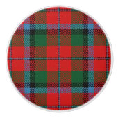 Scottish Grandeur Clan MacNaughton Tartan Pset Keramische Knop (Voorkant)