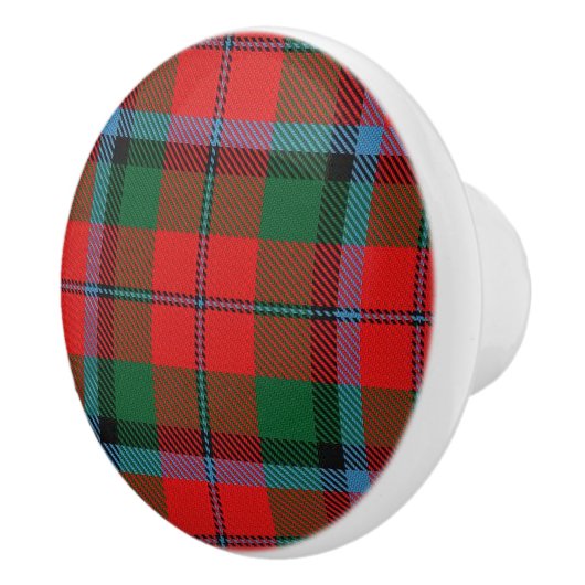 Scottish Grandeur Clan MacNaughton Tartan Pset Keramische Knop (Rechts)