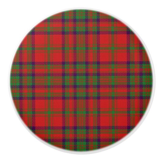 Scottish Grandeur Clan Matheson Tartan Plaid Keramische Knop (Voorkant)