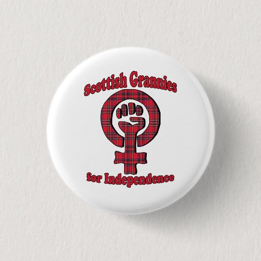Scottish Grannies for Independence Button Badge (Voorkant)