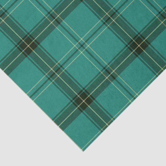 Scottish Green Tartan Tissuepapier (Detail)