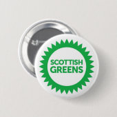 Scottish Greens Logo Ronde Button 5,7 Cm (Voorkant /achterkant)