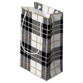 Scottish Happy Birthday Tartan Pset Klein Cadeauzakje (Achterkant Gekanteld)