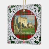 Scottish Hay Clan Tartans Castles Ceramic Ornament (Links)