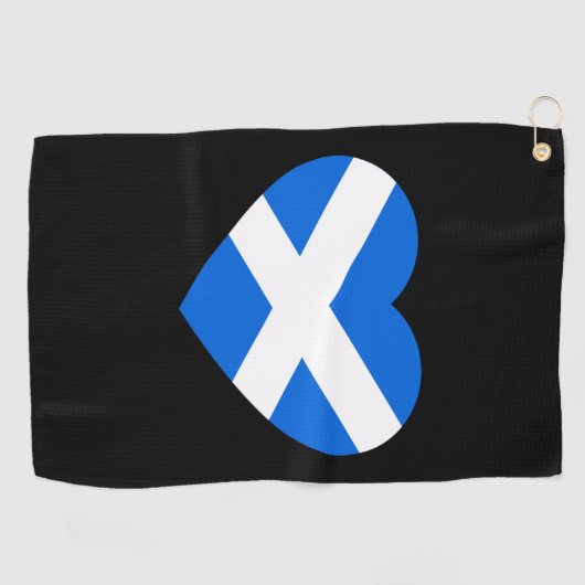 Scottish Heartflag gtcnt Golfhanddoek (Horizontaal)