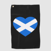 Scottish Heartflag gtcnt Golfhanddoek (Voorkant)