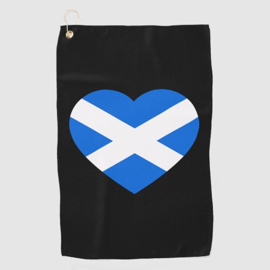 Scottish Heartflag gtcnt Golfhanddoek (Voorkant)
