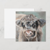 Scottish Highland Calf on Green (Voorkant / Achterkant)