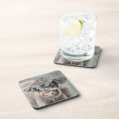 Scottish Highland Calf on Green Bier Onderzetter (Rechterzijde)