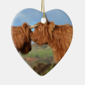 Scottish Highland Cattle Keramisch Ornament (Rechts)