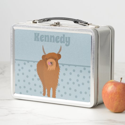 Scottish Highland Cattle Koe Graphic Personalized (In situ)