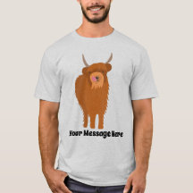 Scottish Highland Cattle Koe Graphic Personalized