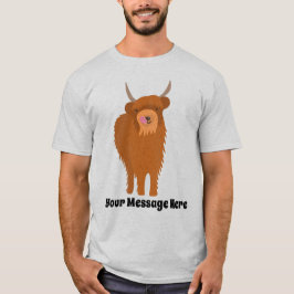 Scottish Highland Cattle Koe Graphic Personalized T-shirt