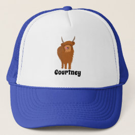 Scottish Highland Cattle Koe Graphic Personalized Trucker Pet