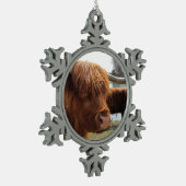 Scottish Highland Cattle ~ Pewter ornament (Links)