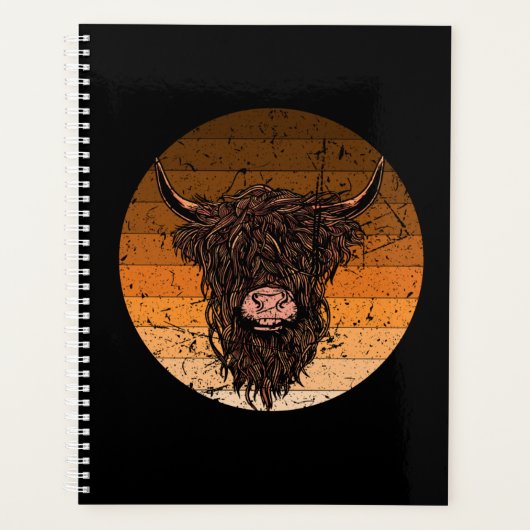 Scottish Highland Cattle Planner (Voorkant)
