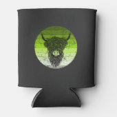 Scottish Highland Cattle Retro Blikjeskoeler (Voorkant)