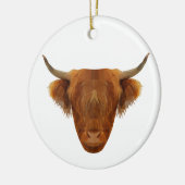 Scottish Highland Cattle Scotland Animal Cow Keramisch Ornament (Links)