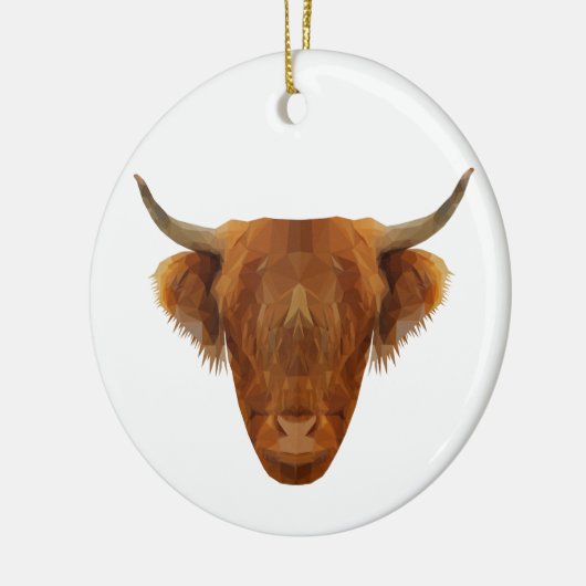 Scottish Highland Cattle Scotland Animal Cow Keramisch Ornament (Links)