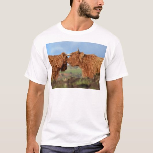 Scottish Highland Cattle T-shirt (Voorkant)