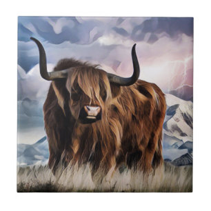 Scottish Highland Cattle Tegeltje