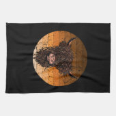 Scottish Highland Cattle Theedoek (Horizontaal)