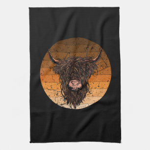 Scottish Highland Cattle Theedoek