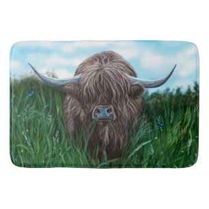 Scottish Highland Cow Badmat