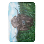 Scottish Highland Cow Badmat (Voorkant Verticaal)