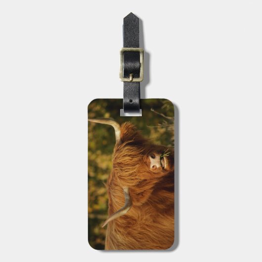 Scottish Highland Cow Bagagelabel (Voorkant verticaal)
