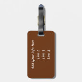 Scottish Highland Cow Bagagelabel (Achterkant verticaal)