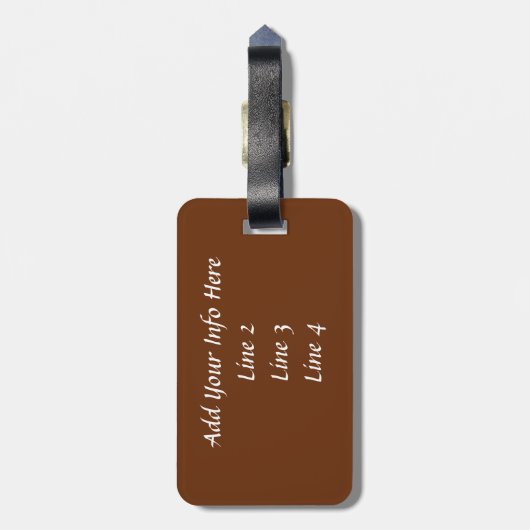 Scottish Highland Cow Bagagelabel (Achterkant verticaal)