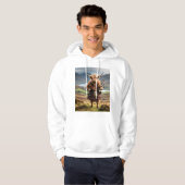 Scottish Highland Cow Bagpiper, Hoodie (Voorkant volledig)