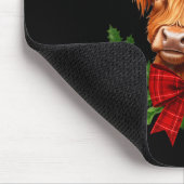 Scottish Highland Cow Christmas Funny Cow Lover Xm Muismat (Hoek)