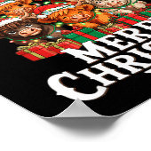 Scottish Highland Cow Christmas Tree Funny Cow Lov Poster (Hoek)