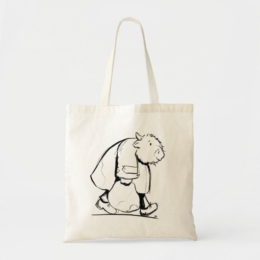 Scottish Highland Cow Goes Shopping Tote Bag (Voorkant)