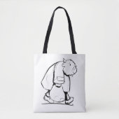 Scottish Highland Cow Goes Shopping Tote Bag (Voorkant)