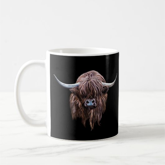 Scottish Highland Cow in Color Koffiemok (Links)