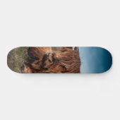 Scottish Highland Cow Longhorn Bull Rancher Skateboard (Horizontaal)