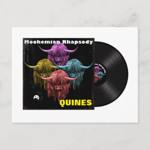 Scottish Highland Cow. Moohemian Rhapsody Briefkaart