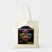 Scottish Highland Cow. Moohemian Rhapsody Tote Bag (Voorkant)