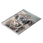 Scottish Highland Cow on Green Notitieboek (Linkerzijde)