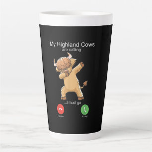 Scottish Highland Cow roept Latte Mok