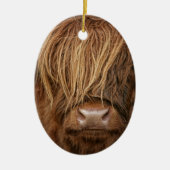 Scottish Highland Cow - Schotland Keramisch Ornament (Voorkant)