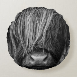 Scottish Highland Cow, Schotland Rond Kussen