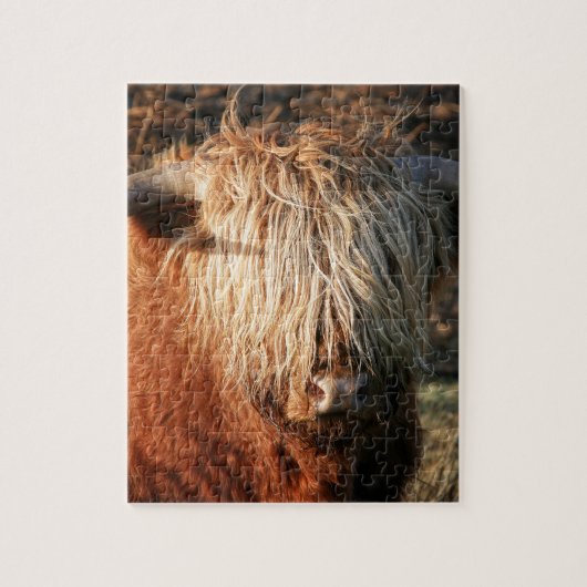 Scottish Highland Cow - Scotland Legpuzzel (Verticaal)