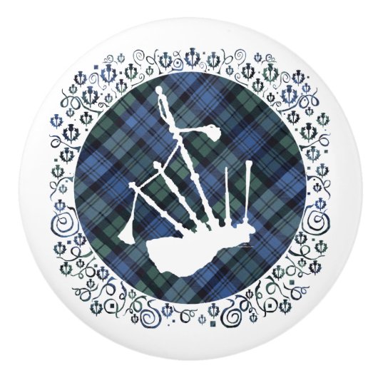 Scottish Highland Dance Keramische Knop (Voorkant)