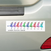 Scottish Highland Dance Line Bumpersticker (Op auto)