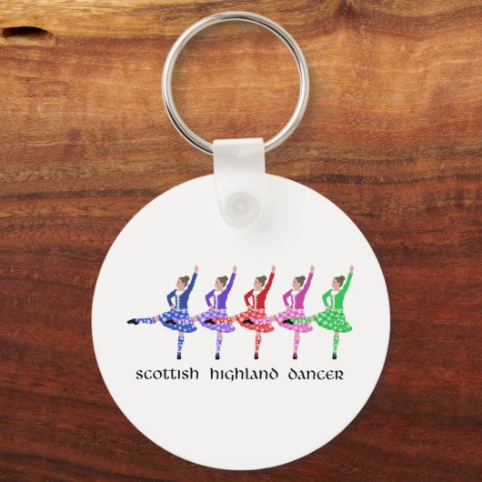 Scottish Highland Dance Line Sleutelhanger (Voorkant)